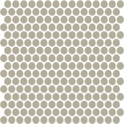 Daltile Color Wheel Mosaic 13'' x 11'' Penny Glossy Architectural Gray