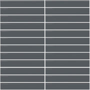 Daltile Color Wheel Mosaic 1'' x 6'' Straight 12'' x 10'' Glossy Chalkboard