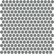 Daltile Color Wheel Mosaic 13'' x 11'' Penny Glossy Suede Gray