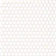 Daltile Color Wheel Mosaic 13'' x 11'' Penny Glossy Arctic White