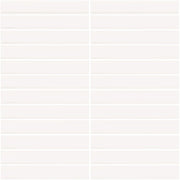 Daltile Color Wheel Mosaic 1'' x 6'' Straight 12'' x 10'' Glossy Arctic White