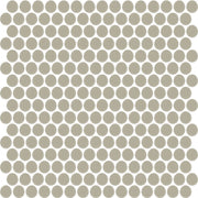 Daltile Color Wheel Mosaic 13'' x 11'' Penny Matte Matte Architectural Gray