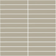 Daltile Color Wheel Mosaic 1'' x 6'' Straight 12'' x 10'' Matte Matte Architectural Gray