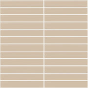 Daltile Color Wheel Mosaic 1'' x 6'' Straight 12'' x 10'' Matte Matte Urban Putty