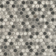 MS International Decorative Mosaic 12" x 12" Penny Round Urban Tapestry
