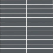 Daltile Color Wheel Mosaic 1'' x 6'' Straight 12'' x 10'' Matte Matte Chalkboard