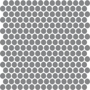 Daltile Color Wheel Mosaic 13'' x 11'' Penny Matte Matte Suede Gray