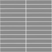 Daltile Color Wheel Mosaic 1'' x 6'' Straight 12'' x 10'' Matte Matte Suede Gray
