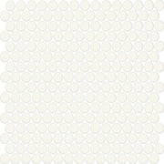 Daltile Color Wheel Mosaic 13'' x 11'' Penny Matte Matte Arctic White