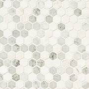 MS International Decorative Mosaic 12" x 12" Hexagon 1" Binaco Dolomite Tibi
