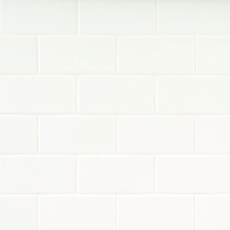 MS International Metro 2" x 8" Glossy White