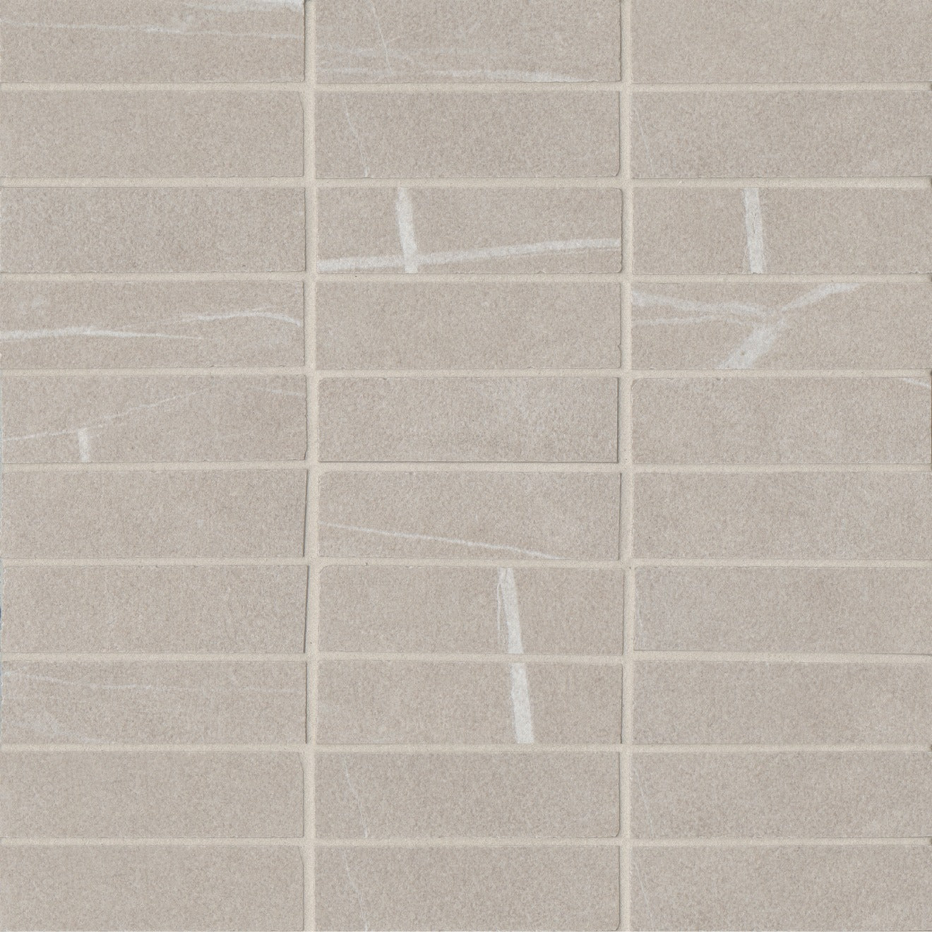 Bedrosians Nomade 1" x 4" Mosaic 12" x 12" Matte Bone