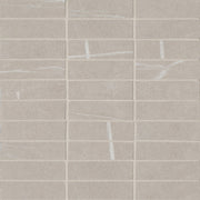Bedrosians Nomade 1" x 4" Mosaic 12" x 12" Matte Bone
