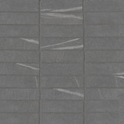 Bedrosians Nomade 1" x 4" Mosaic 12" x 12" Matte Noir