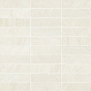 Bedrosians Purestone 1" x 4" Mosaic 12" x 12" Matte Bianco