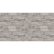 Bedrosians Stone Ledgers 6" x 24" Ledger Split Face Silver Cream