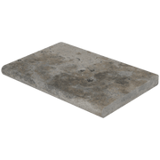 Bedrosians Travertine 16" x 24" Eased Edge Pool Coping 5cm - Tumbled Silver Cream