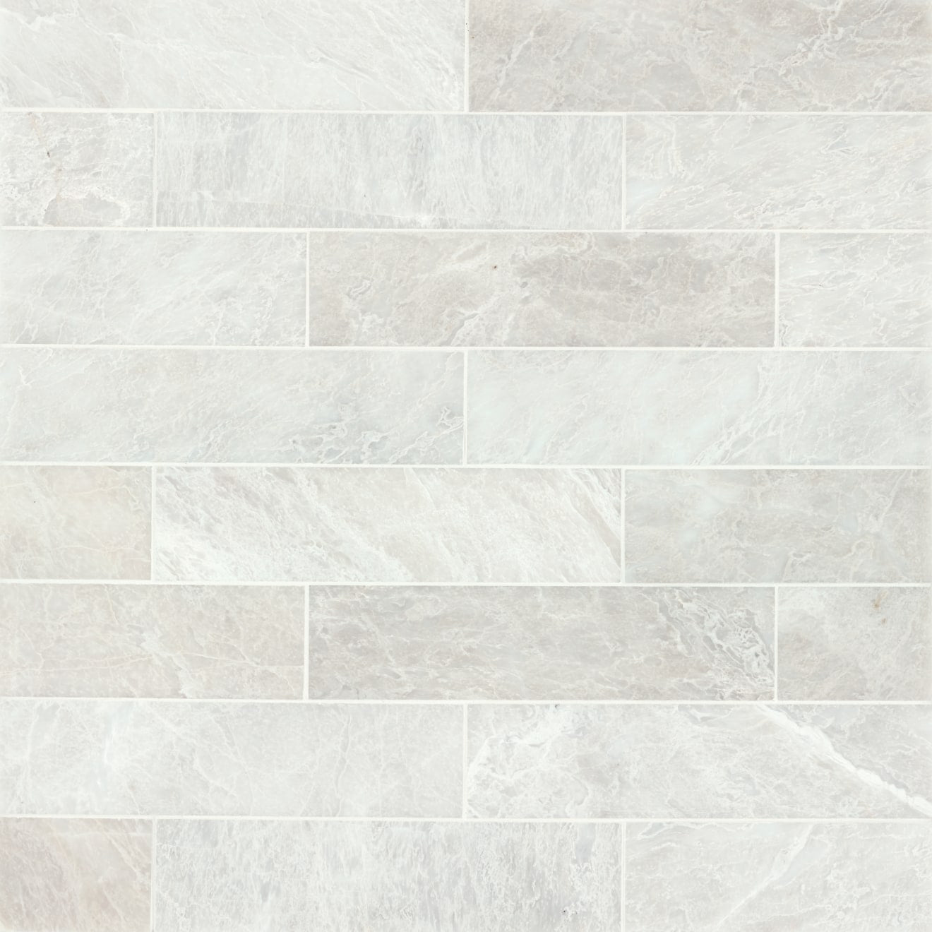 Bedrosians Marble 3" x 12" Brushed Iceberg White