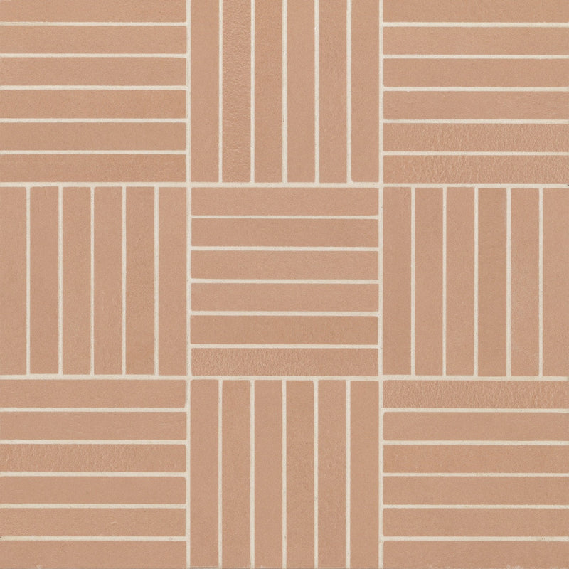 Bedrosians Sahara .5" x 4" Mosaic 11.75" x 11.75" Matte Cotto