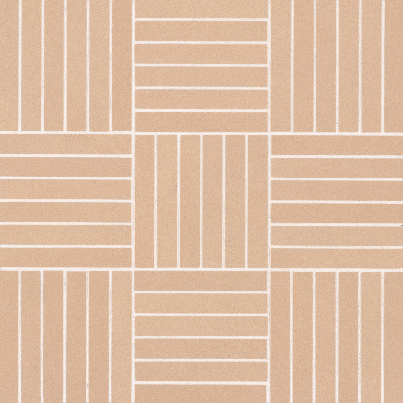 Bedrosians Sahara .5" x 4" Mosaic 11.75" x 11.75" Matte Rose