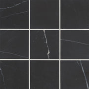 Bedrosians Monet 4" x 4" Honed Nero Marquina