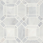 Bedrosians Monet Marble Mosaic 1 Honed 11.25" x 11.25" Oriental White