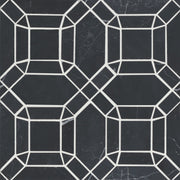 Bedrosians Monet Marble Mosaic 1 Honed 11.25" x 11.25" Nero Marquina