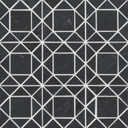 Bedrosians Monet Marble Mosaic 2 Honed 11.75" x 11.75" Nero Marquina