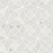 Bedrosians Monet Marble Mosaic 5 Honed 10.12" x 10.12" Oriental White