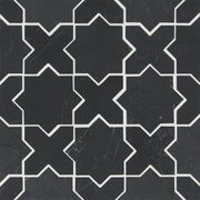 Bedrosians Monet Marble Mosaic 6 Honed 12.12" x 12.12" Nero Marquina