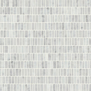 Bedrosians Monet Marble Mosaic 7 Honed 12" x 12.25" White Carrara