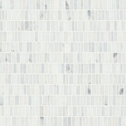 Bedrosians Monet Marble Mosaic 7 Honed 12" x 12.25" Oriental White