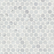 Bedrosians Monet Marble Mosaic 8 Honed 11.25" x 11.75" White Carrara