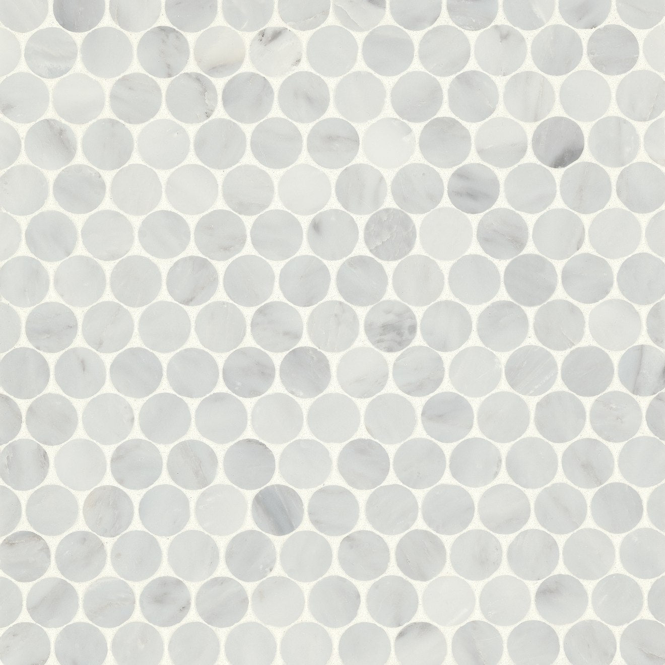 Bedrosians Monet Marble Mosaic 8 Honed 11.25" x 11.75" Oriental White