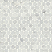 Bedrosians Monet Marble Mosaic 8 Honed 11.25" x 11.75" Oriental White
