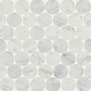 Bedrosians Monet Marble Mosaic 10 Honed 11.5" x 11.75" White Carrara