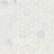 Bedrosians Monet Marble Mosaic 10 Honed 11.5" x 11.75" Oriental White