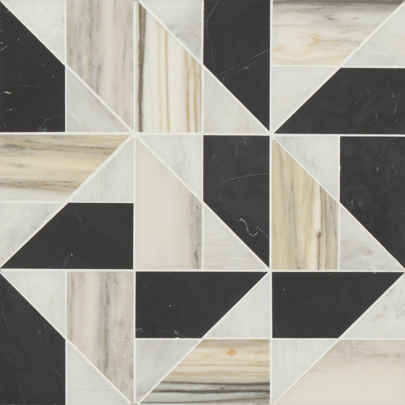 Bedrosians Modni Quin 11.62" x 11.62" Honed Warm Blend