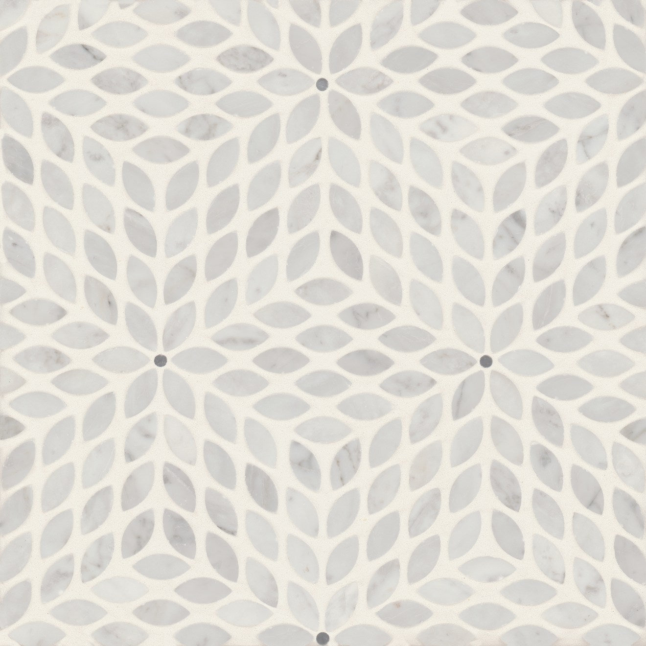 Bedrosians Celeste 14" x 15.75" Honed White Carrara/Bardiglio