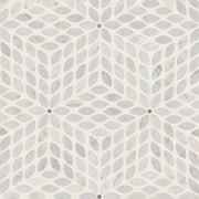 Bedrosians Celeste 14" x 15.75" Honed White Carrara/Bardiglio