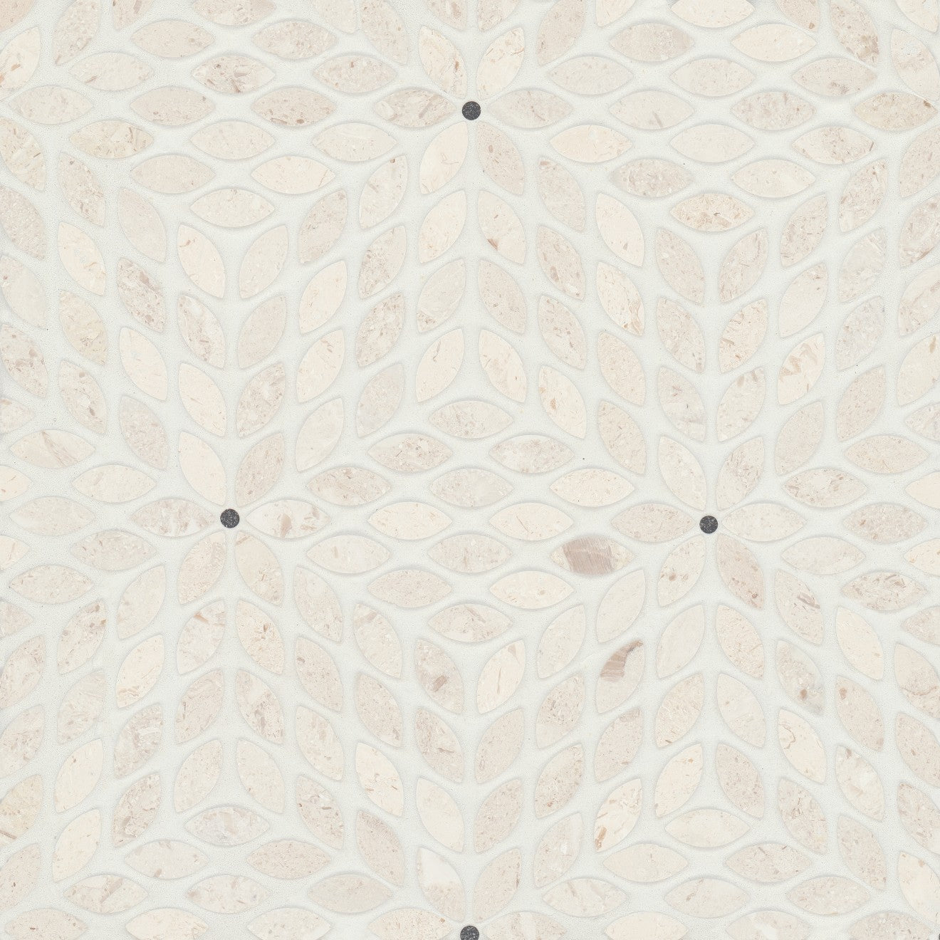 Bedrosians Celeste 14" x 15.75" Honed Myra Beige/Basalt