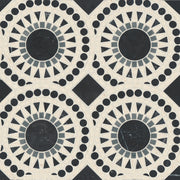 Bedrosians Solis 14.25" x 14.25" Honed Nero Marquina/Bardiglio/Myra Beige