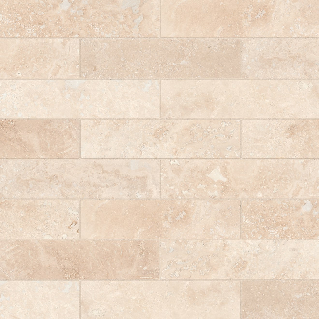 Bedrosians Travertine 3" x 12" Filled & Honed Mediterranean Ivory