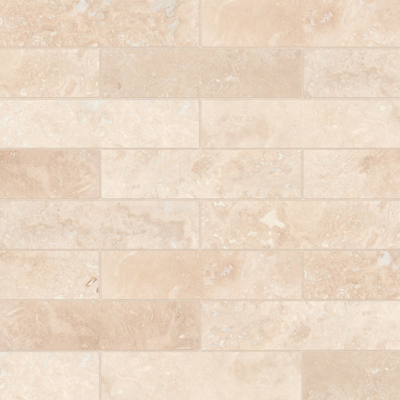 Bedrosians Travertine 3" x 12" Filled & Honed Mediterranean Ivory