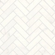 Bedrosians Magnifica 1" x 4" Herringbone Mosaic 12" x 12" Honed Luxe White