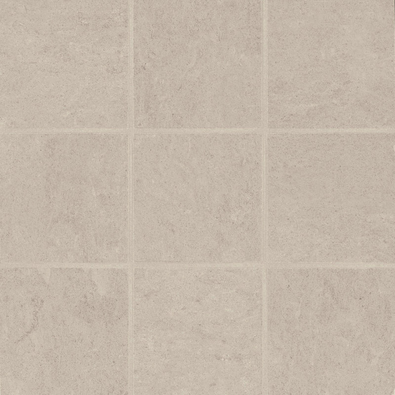 Bedrosians Thaddeus 4" x 4" Mosaic 12" x 12" Matte Almond