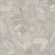 Bedrosians Waterbrook 12" x 12" Medium Sliced Pebble Mosaic Ashen Grey