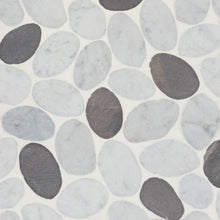 White Carrara/Dark Grey