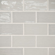 Bedrosians Marin 2.5" x 5" Gloss Pebble Gray / Light Gray