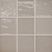 Bedrosians Marin 4" x 4" Gloss Coastal Cliff / Taupe